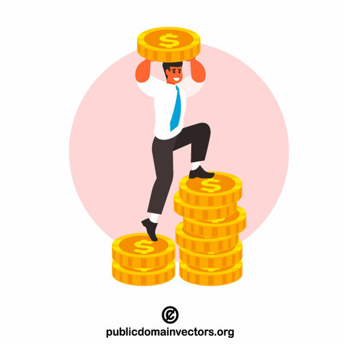 Profit growth concept vector