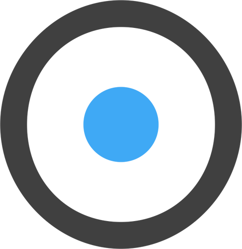 Simple gray and blue icon