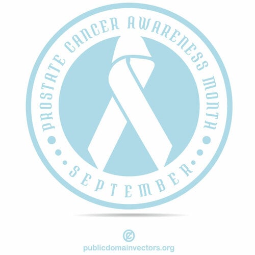 Prostate cancer ribbon sticker