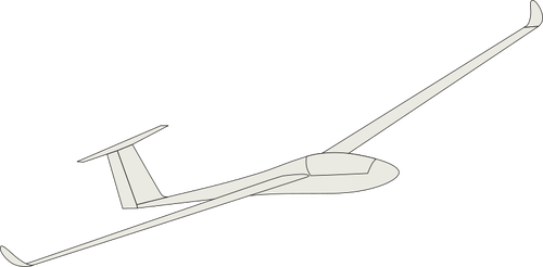 Glider airplane vector