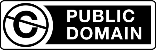 Public domain znamení Vektor Klipart