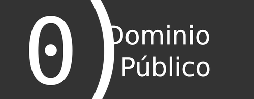 Public domain tag in Spanish vector image