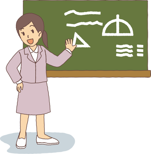 Female teacher image