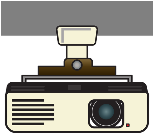 Video projector vector image