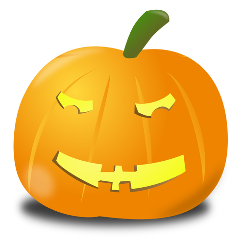 Puzzled pumpkin vector clip art