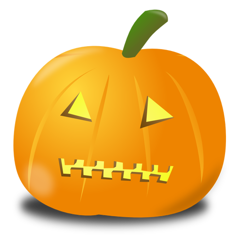 Zipped pumpkin vector drawing