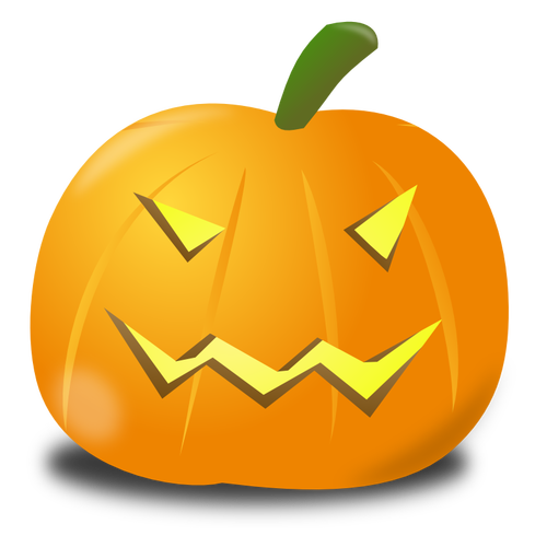 Evil pumpkin vector illustration