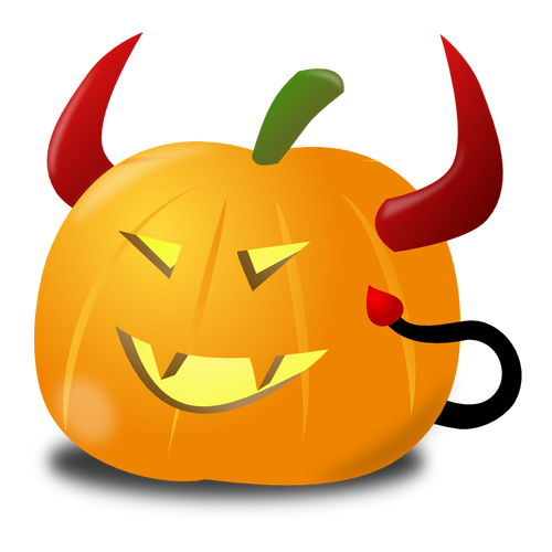 Djävulen pumpa vektor ClipArt