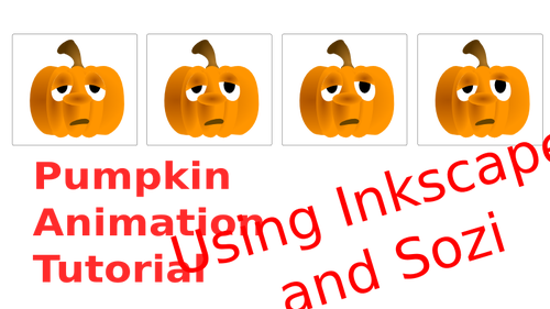Pumpkins drawing animation tutorial sign vector clip art