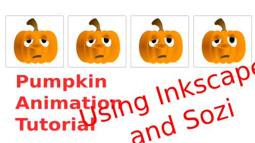 Pumpkins drawing animation tutorial sign vector clip art