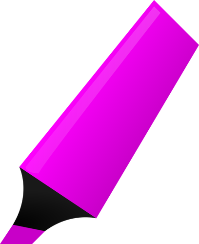 矢量图形的紫色荧光笔
