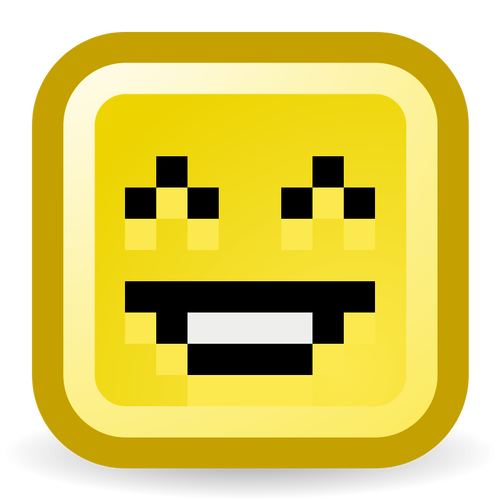 Riendo icono smiley vector