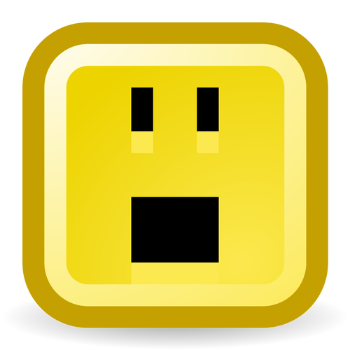 Gura mare smiley vector icon