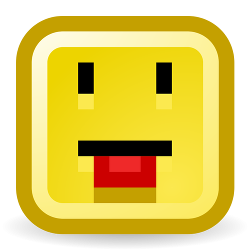 Limba afară smiley vector icon