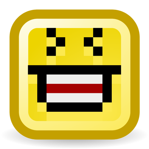 LOL smiley vector icon