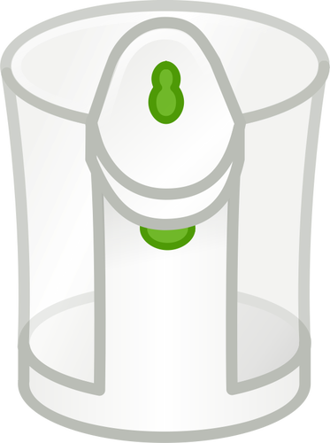 Vector clip art of transparent kettle