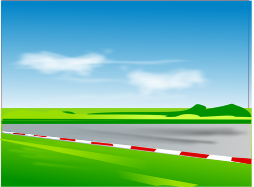 Vector illustration of racing road