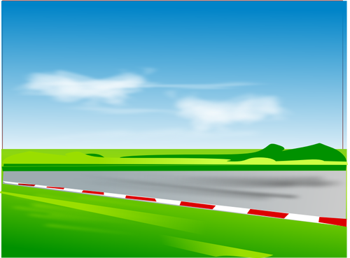 Vector illustration of racing road