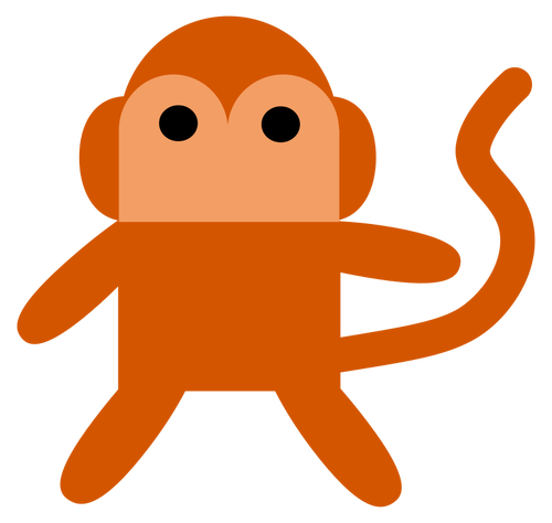 Cheeky Monkey Vector Image