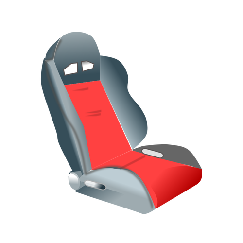 Racing car seat vector image