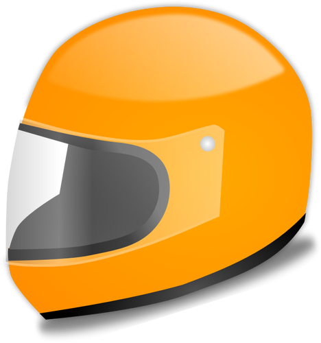 Automovilismo naranja gráficos vectoriales de casco