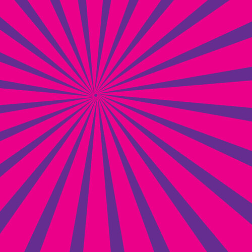 Radiale zonnestralen roze kleur