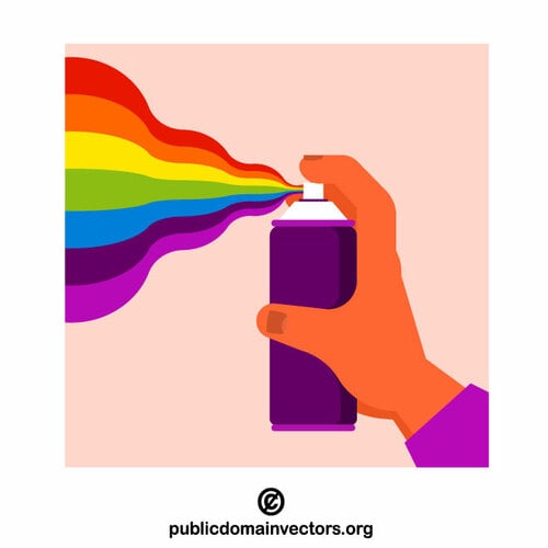 Rainbow color painting