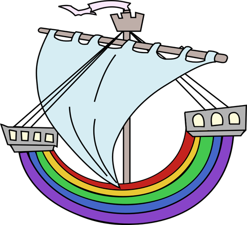 Regenbogen-Boot