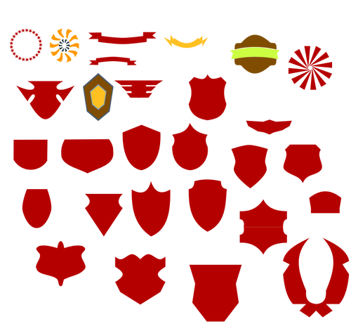Emblem och heraldiska sköldar