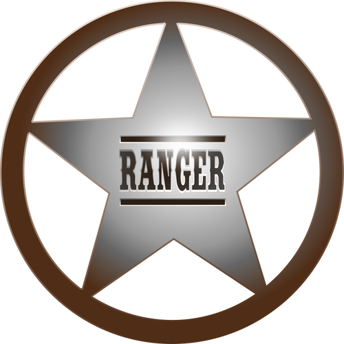 Rangers hvězda Vektor Klipart