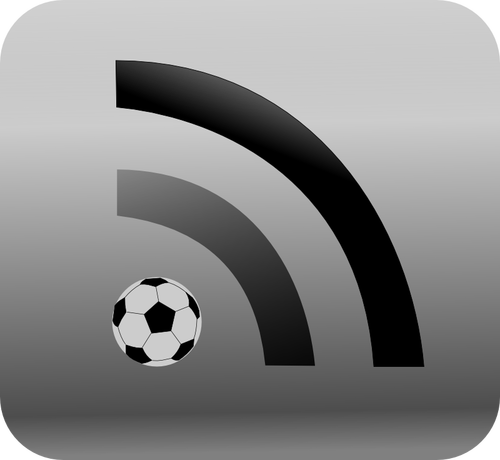 Feed RSS para a imagem de vetor de notícias de esporte