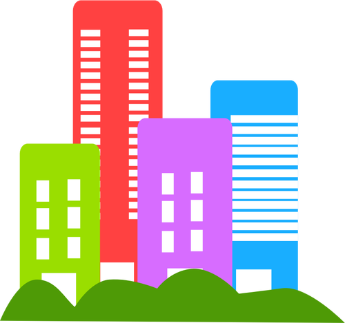 Vector drawing of real estate logo