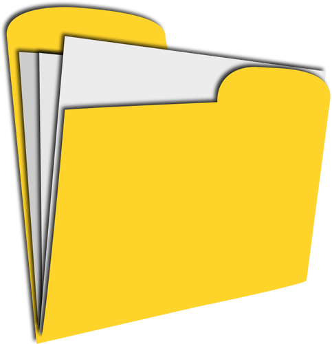 Vector graphics of yellow document