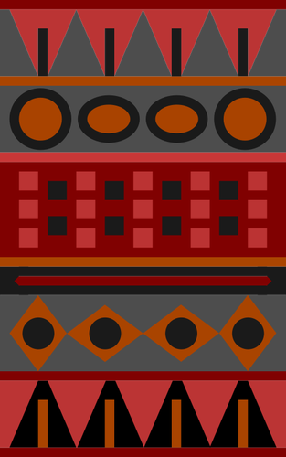 Red Aztec mønster