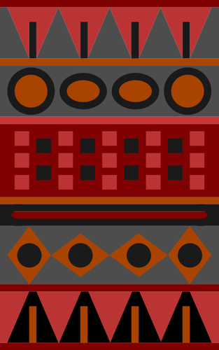 Red Aztec pattern