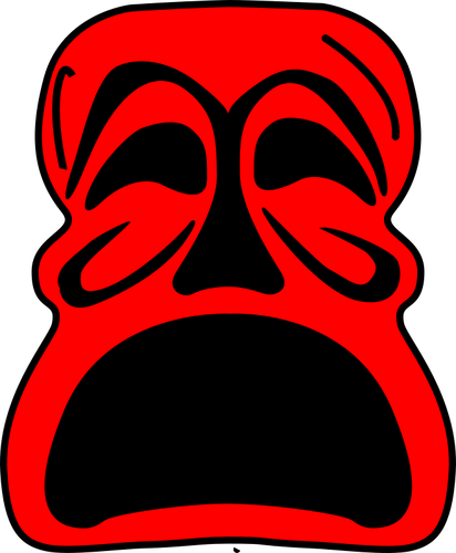 Röd mask