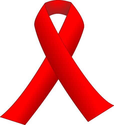 Red awareness ribbon