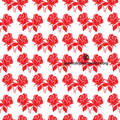 빨간 장미 원활한 패턴