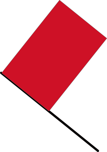 Kırmızı bayrak illüstrasyon vektör