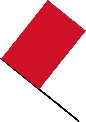 Red flag vector illustration