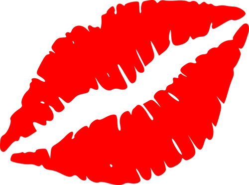 Vector image of lips