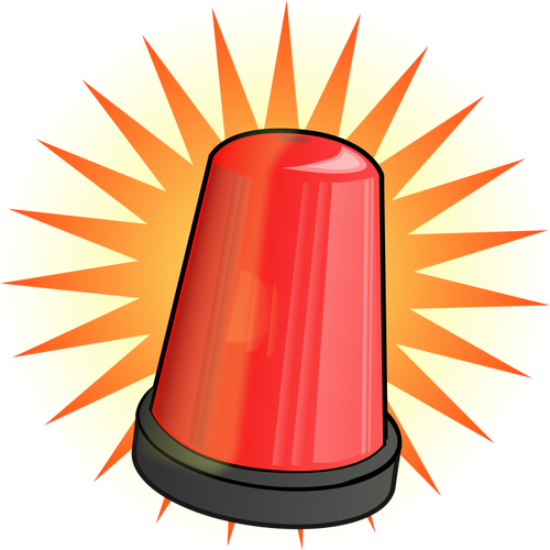 Red signal light vector image Public domain vectors