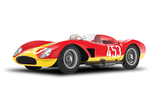 Red racing car