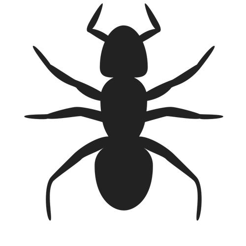 Ant vector silhouet