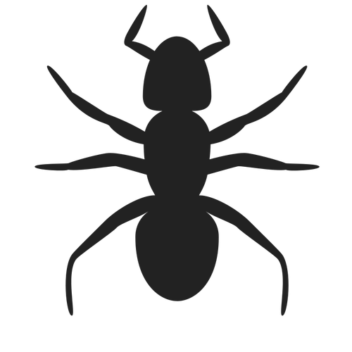 Ant vector silhouette