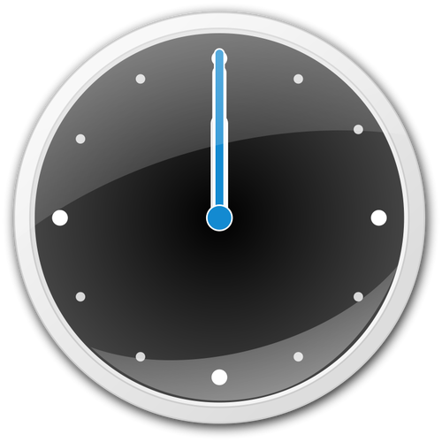 Vector image of analog clock