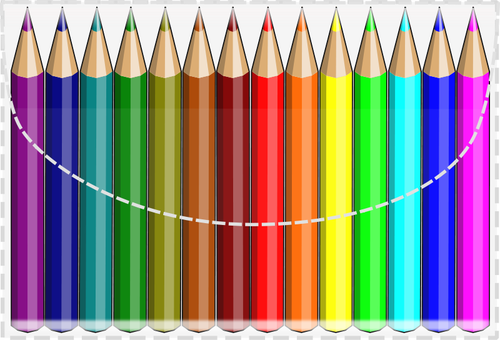 Coloring pencils vector image