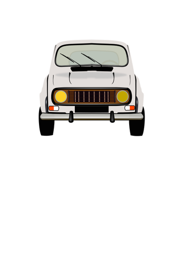 The Renault 4 vector drawing