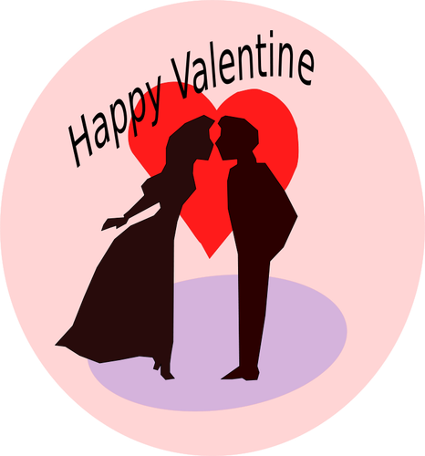 Happy Valentine vector illustrasjon