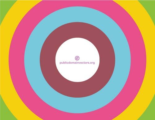 Colored retro circles vector